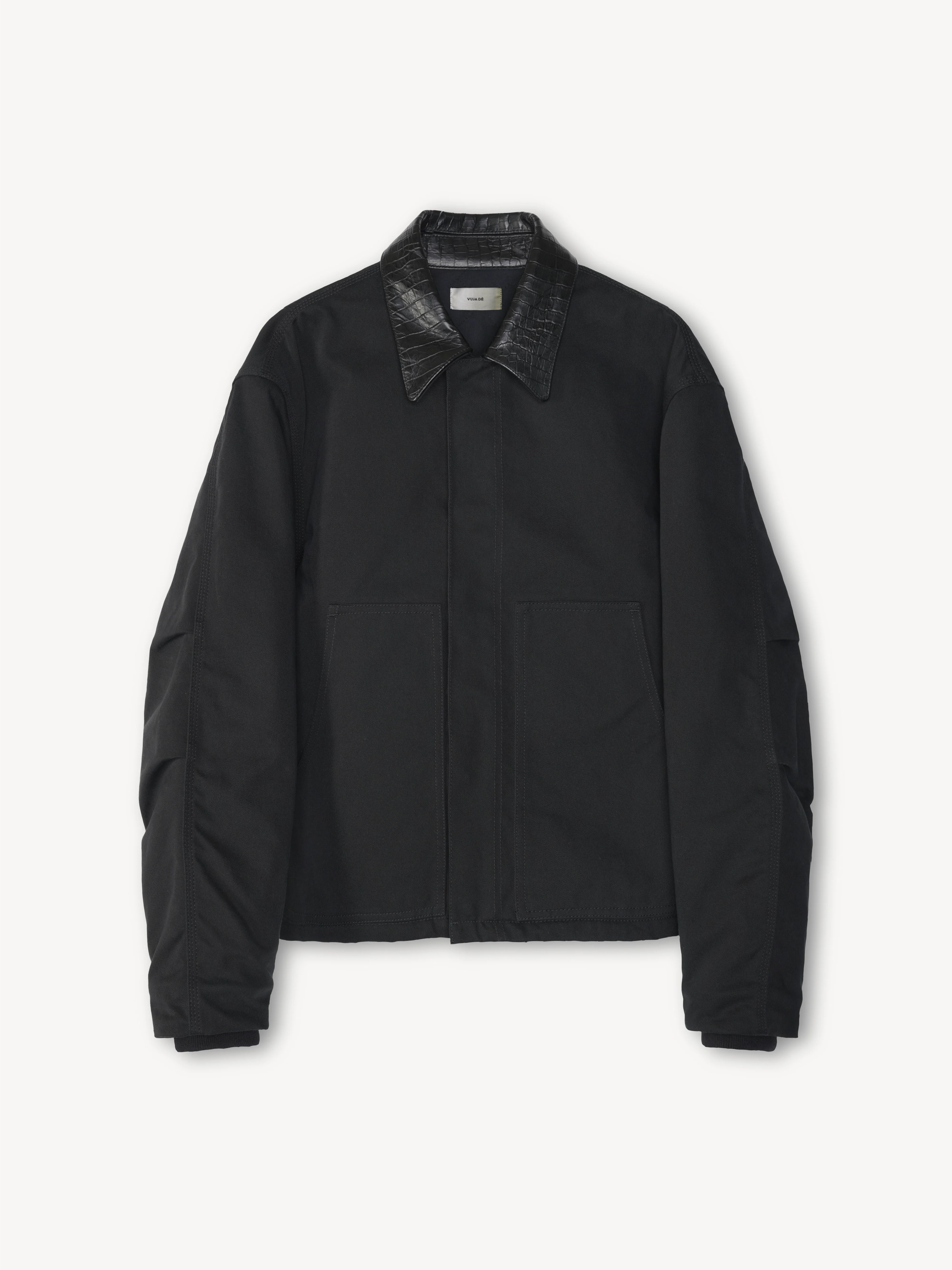 Beau Canvas Jacket in Cotton & Leather