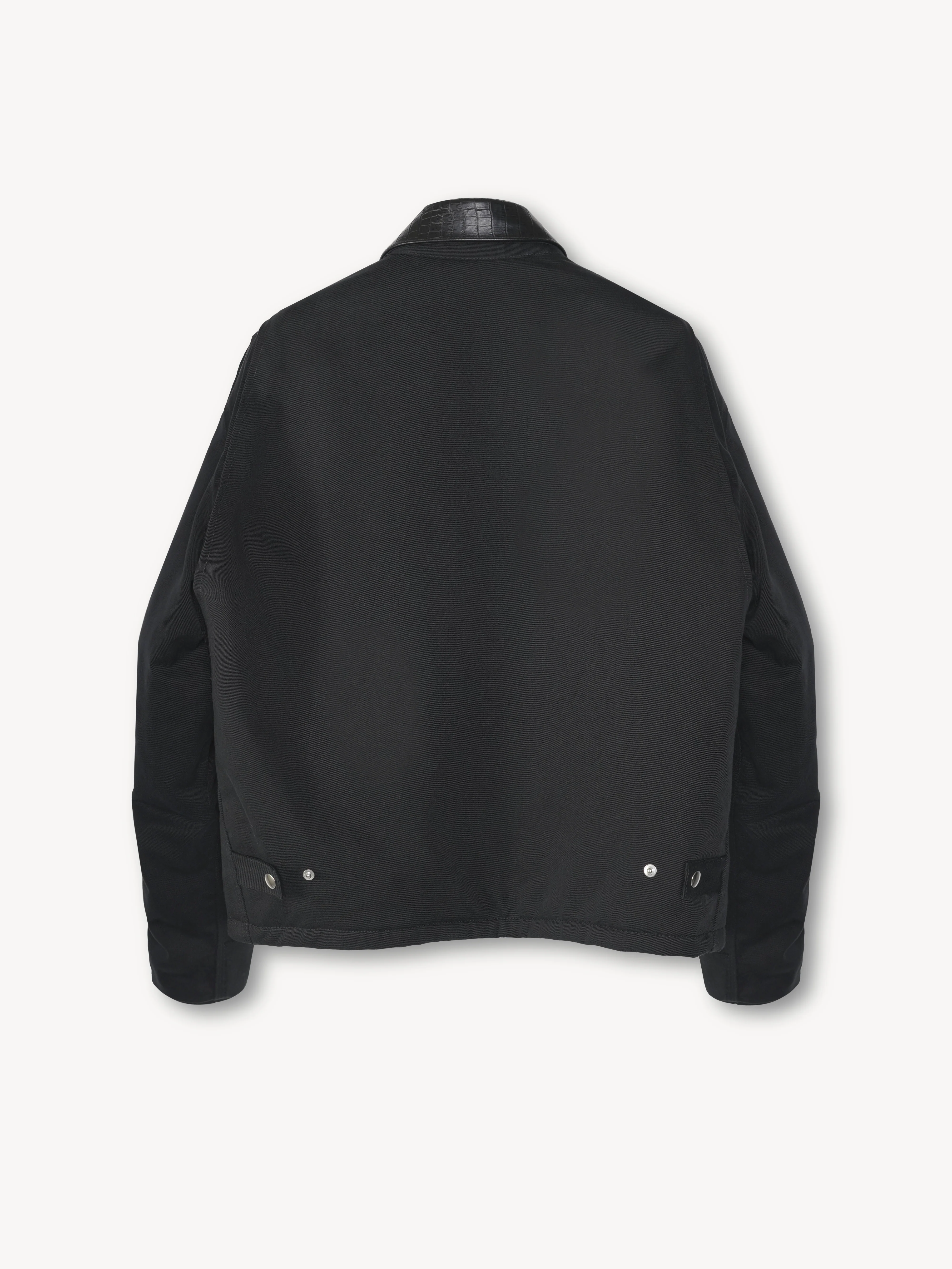 Beau Canvas Jacket in Cotton & Leather - Image 2