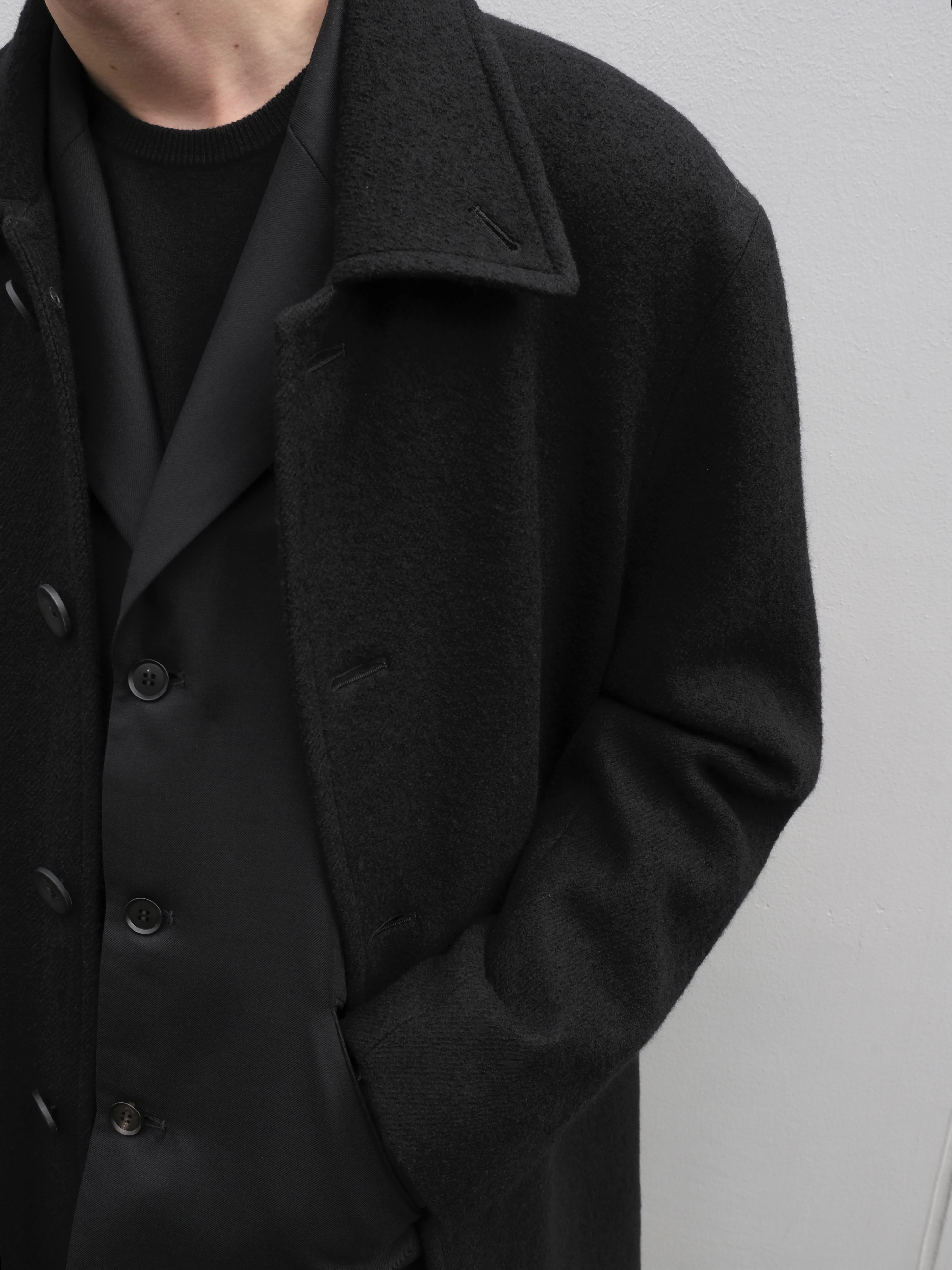 Car Coat in Boiled Wool - Image 3
