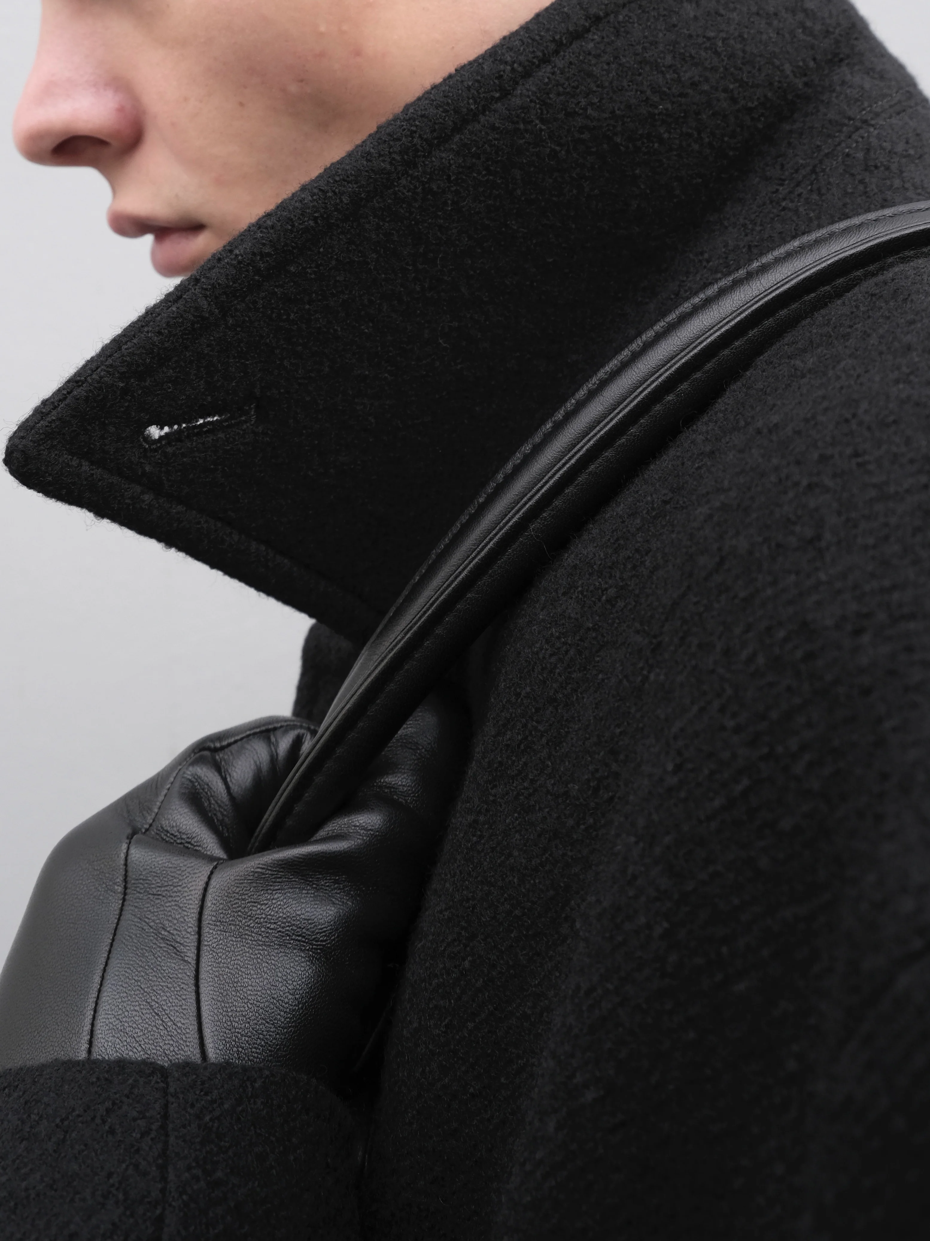 Car Coat in Boiled Wool - Image 5