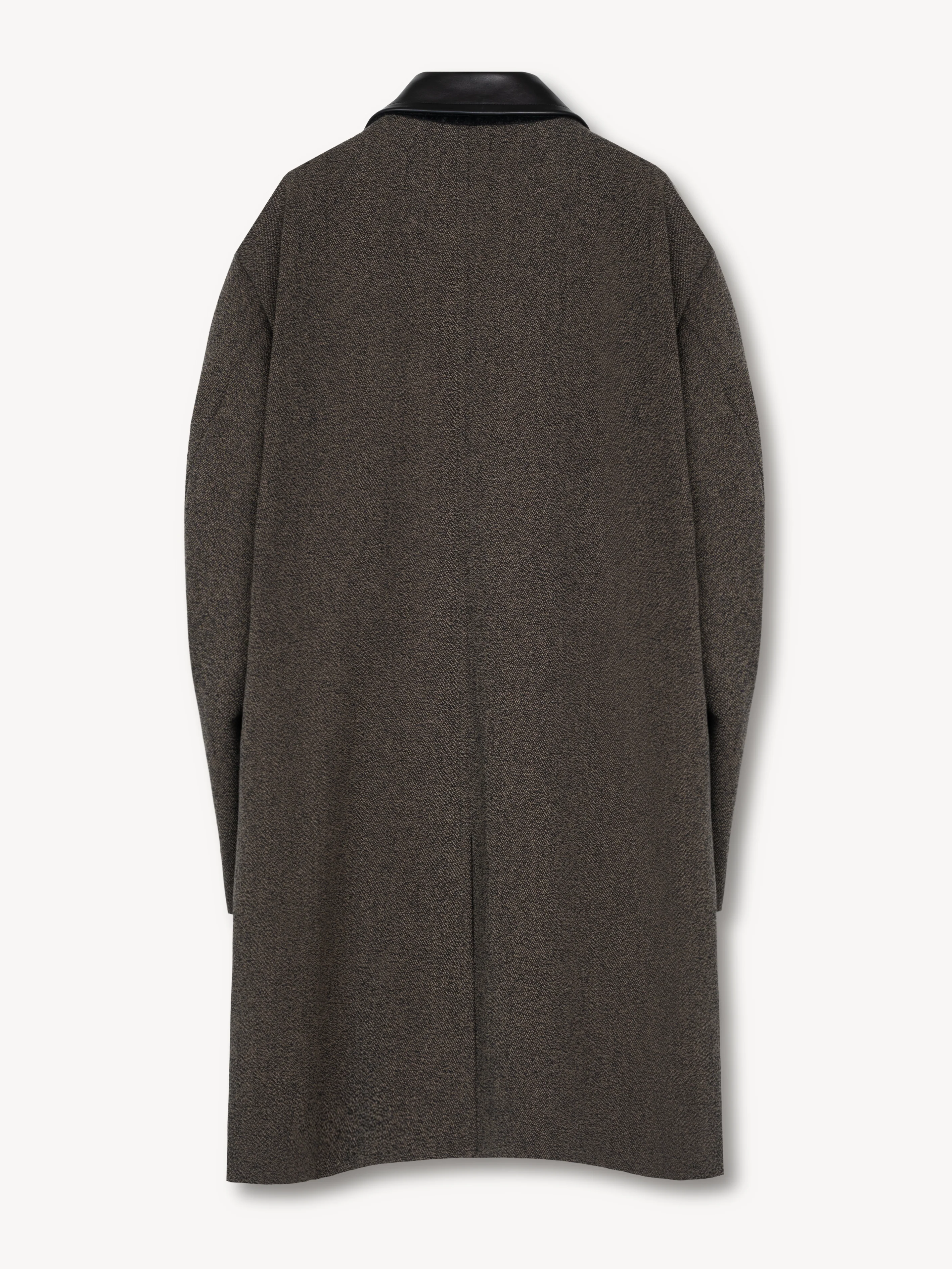 Car Coat in Wool/Leather - Image 2