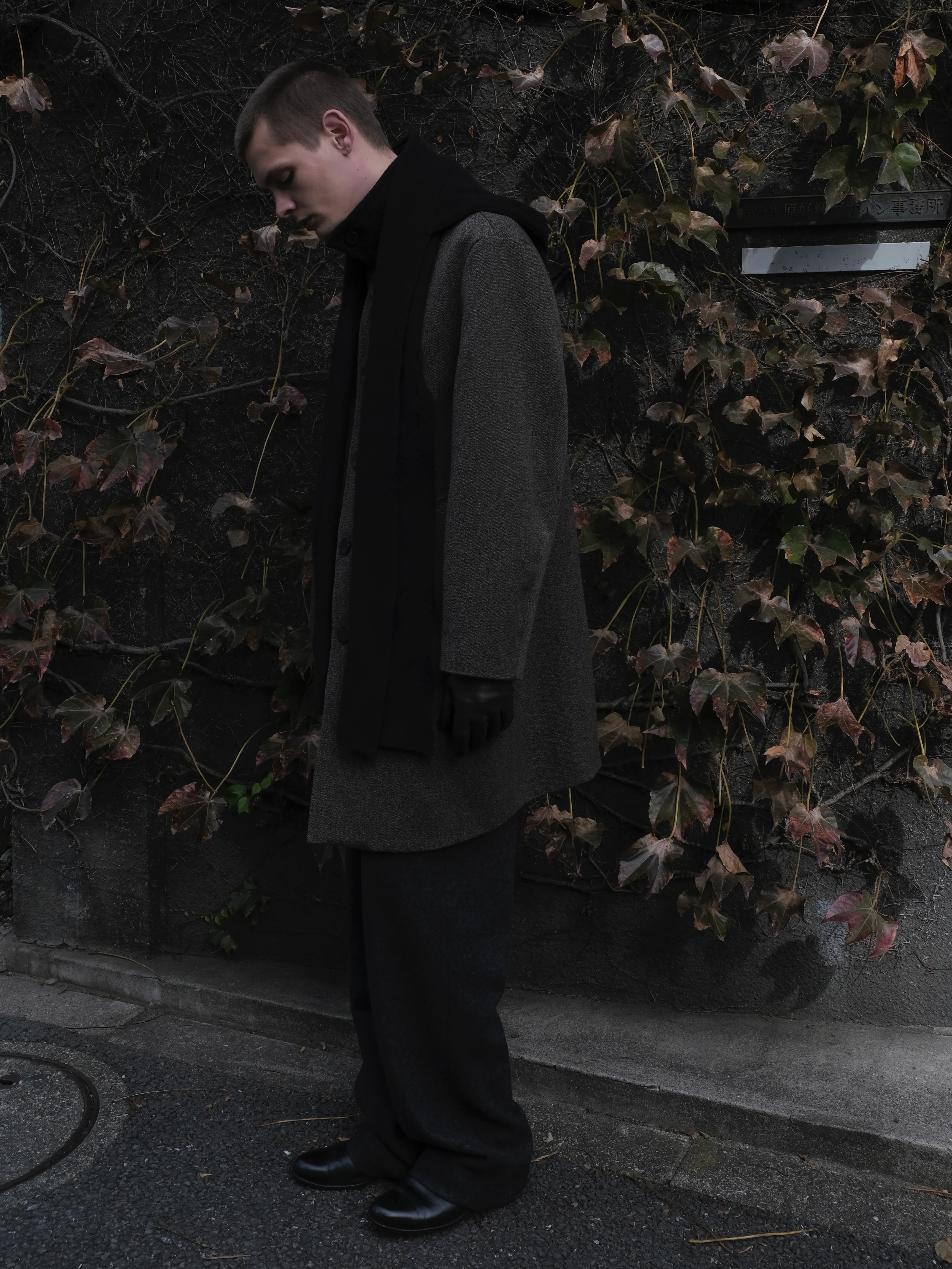 Car Coat in Wool/Leather - Image 3
