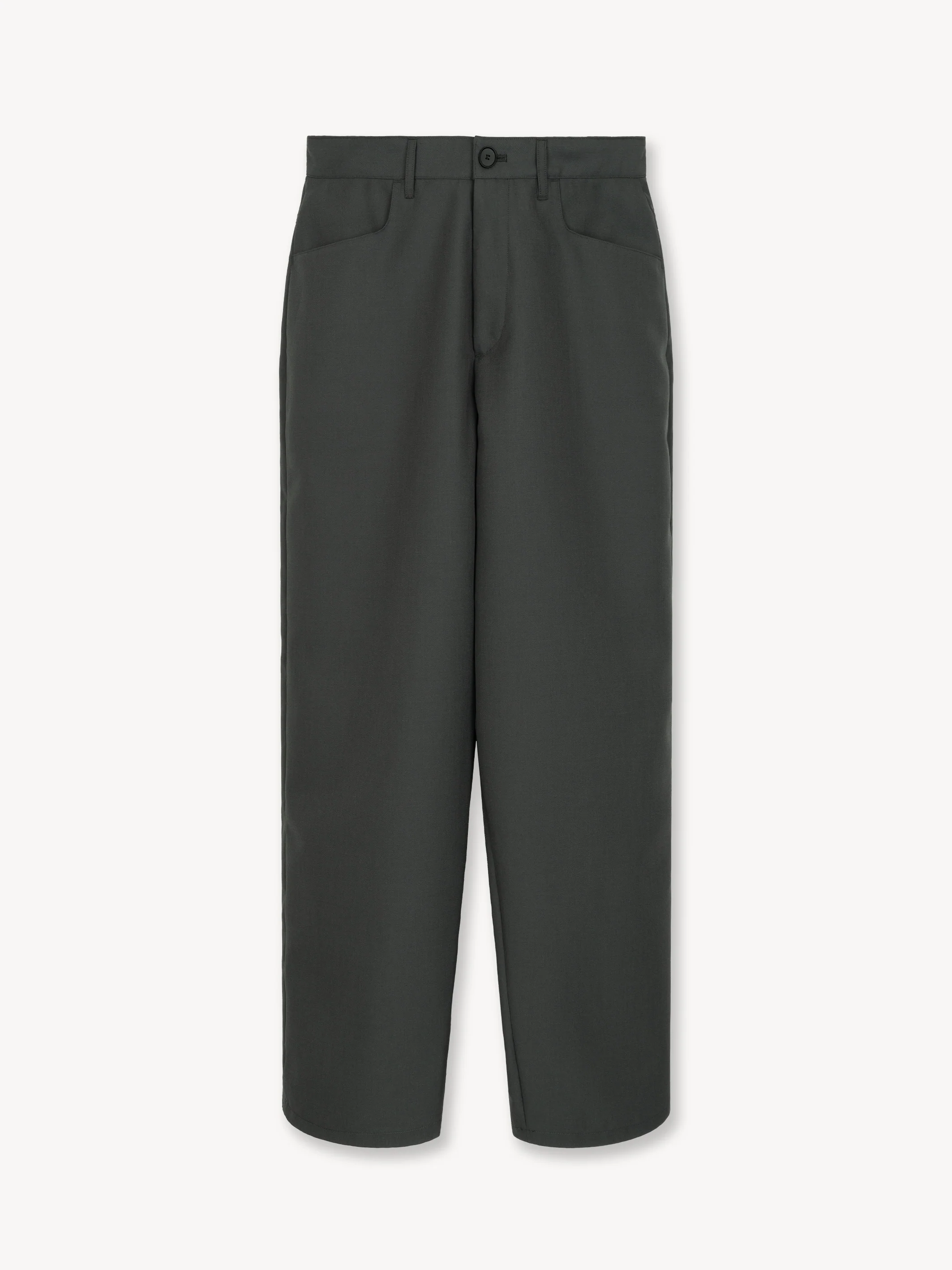 Caviar Trousers in Polyester/Virgin Wool