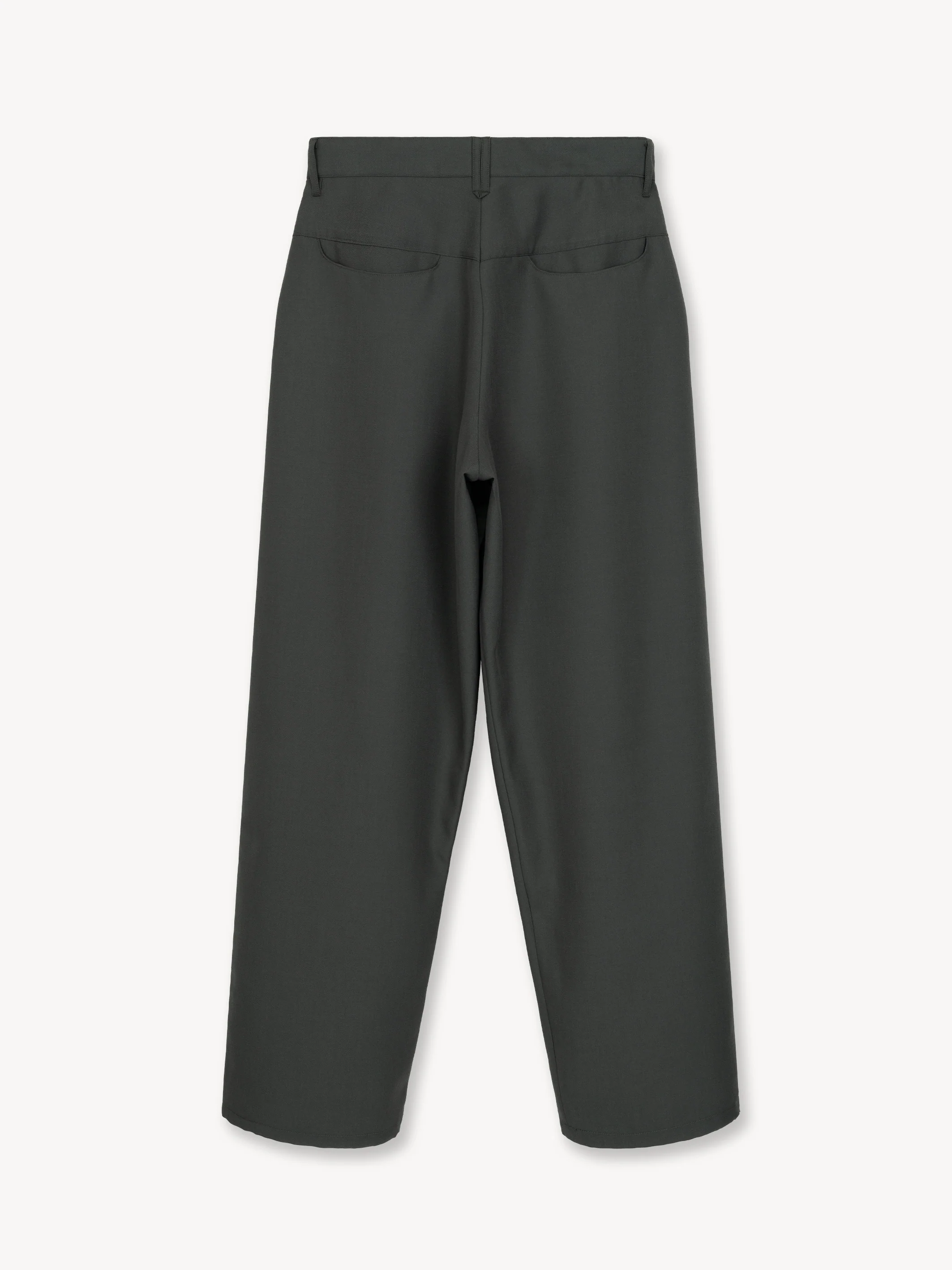 Caviar Trousers in Polyester/Virgin Wool - Image 2