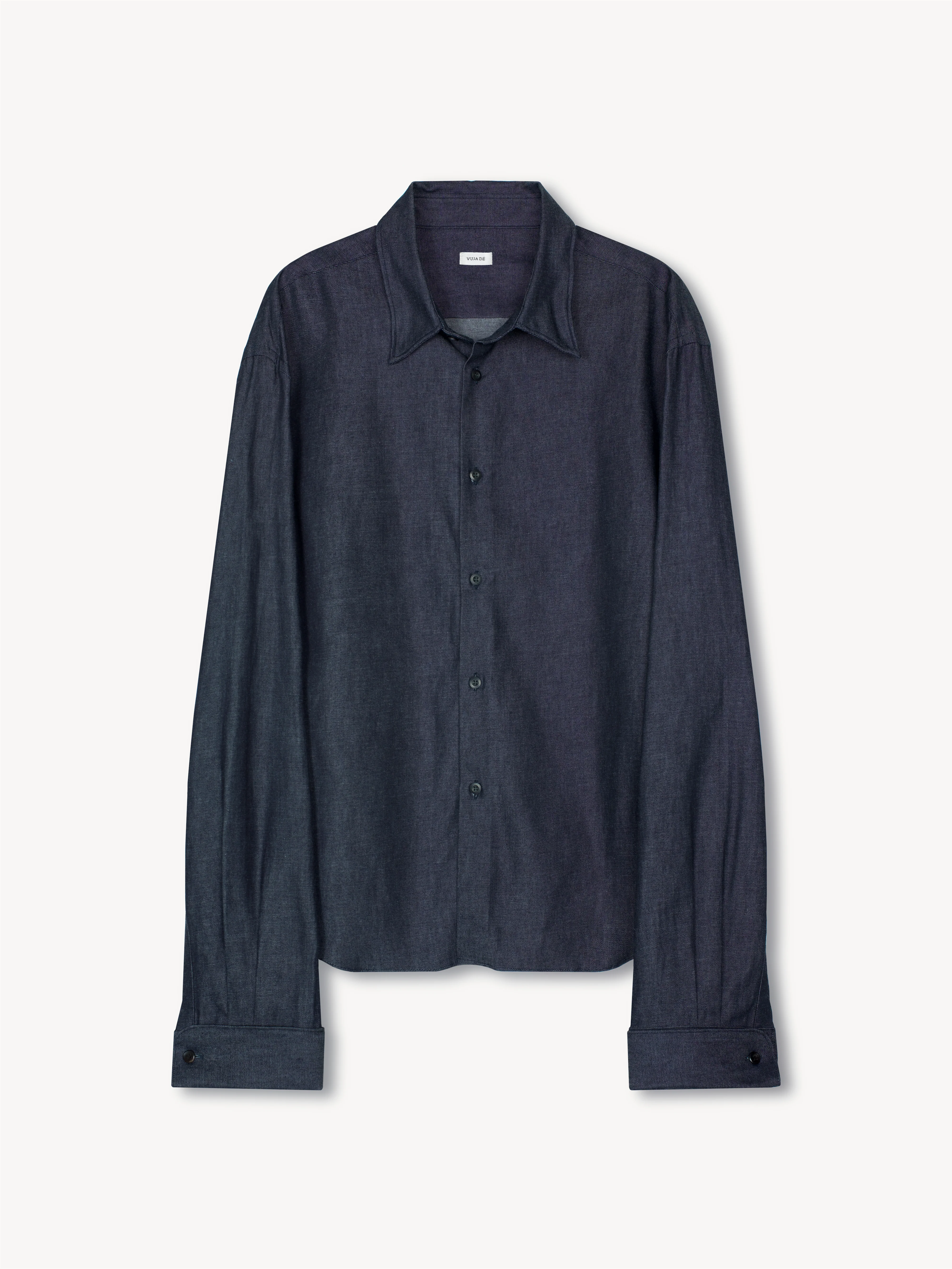 Finn Wired Denim Chambray Shirt in Cotton