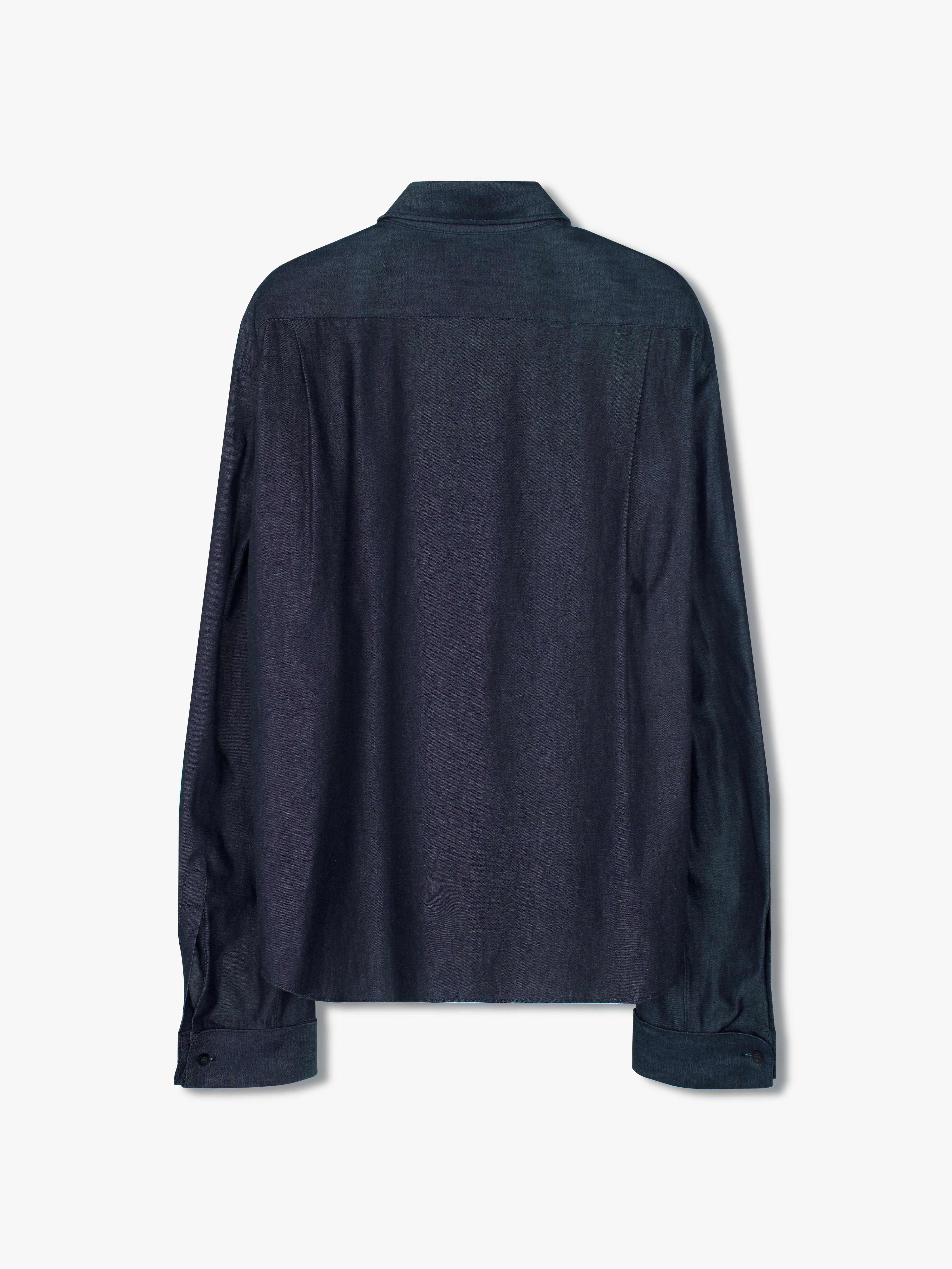 Finn Wired Denim Chambray Shirt in Cotton - Image 2