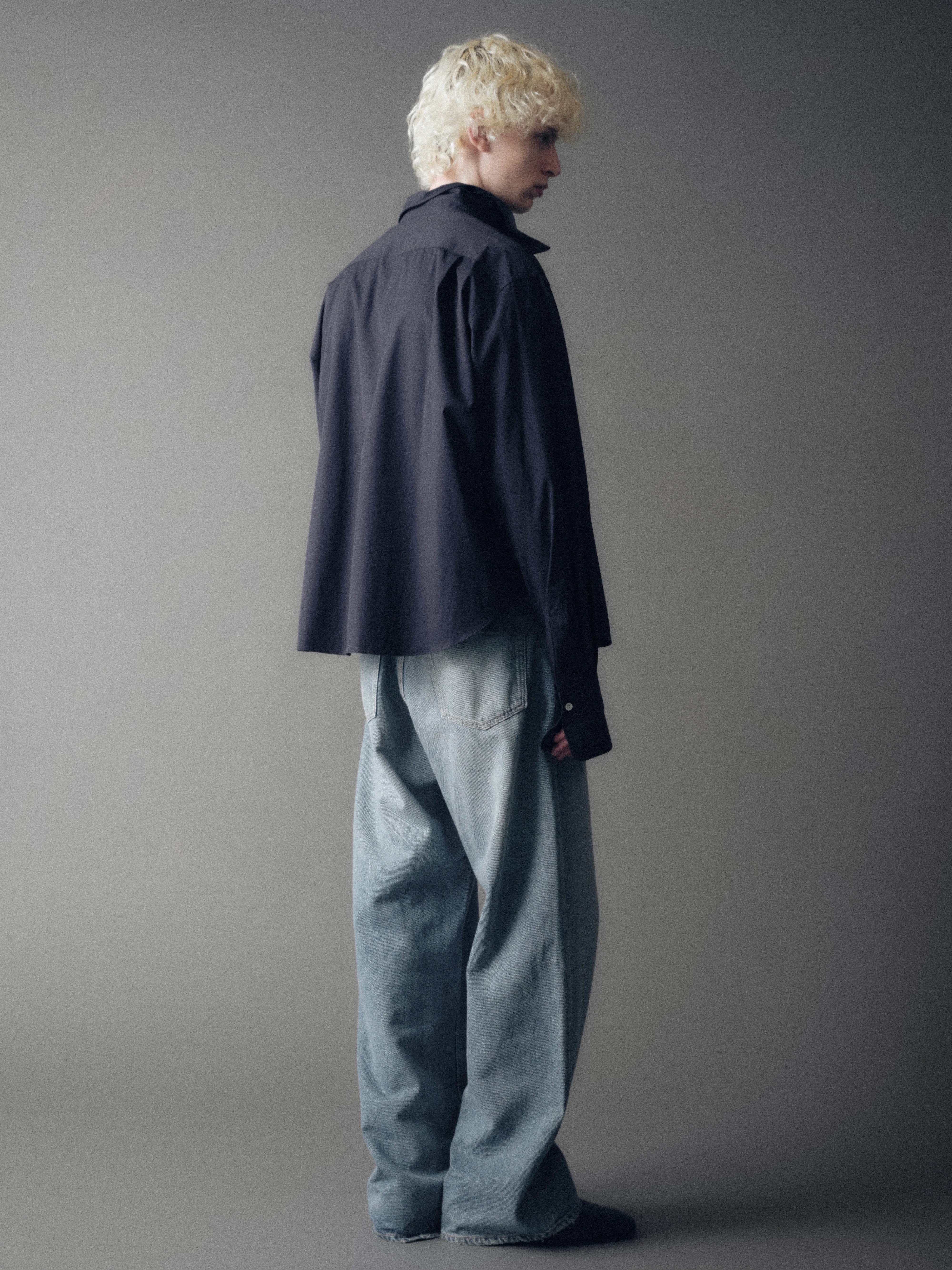 Finn Wired Double Cuff Shirt in Cotton Poplin - Image 3