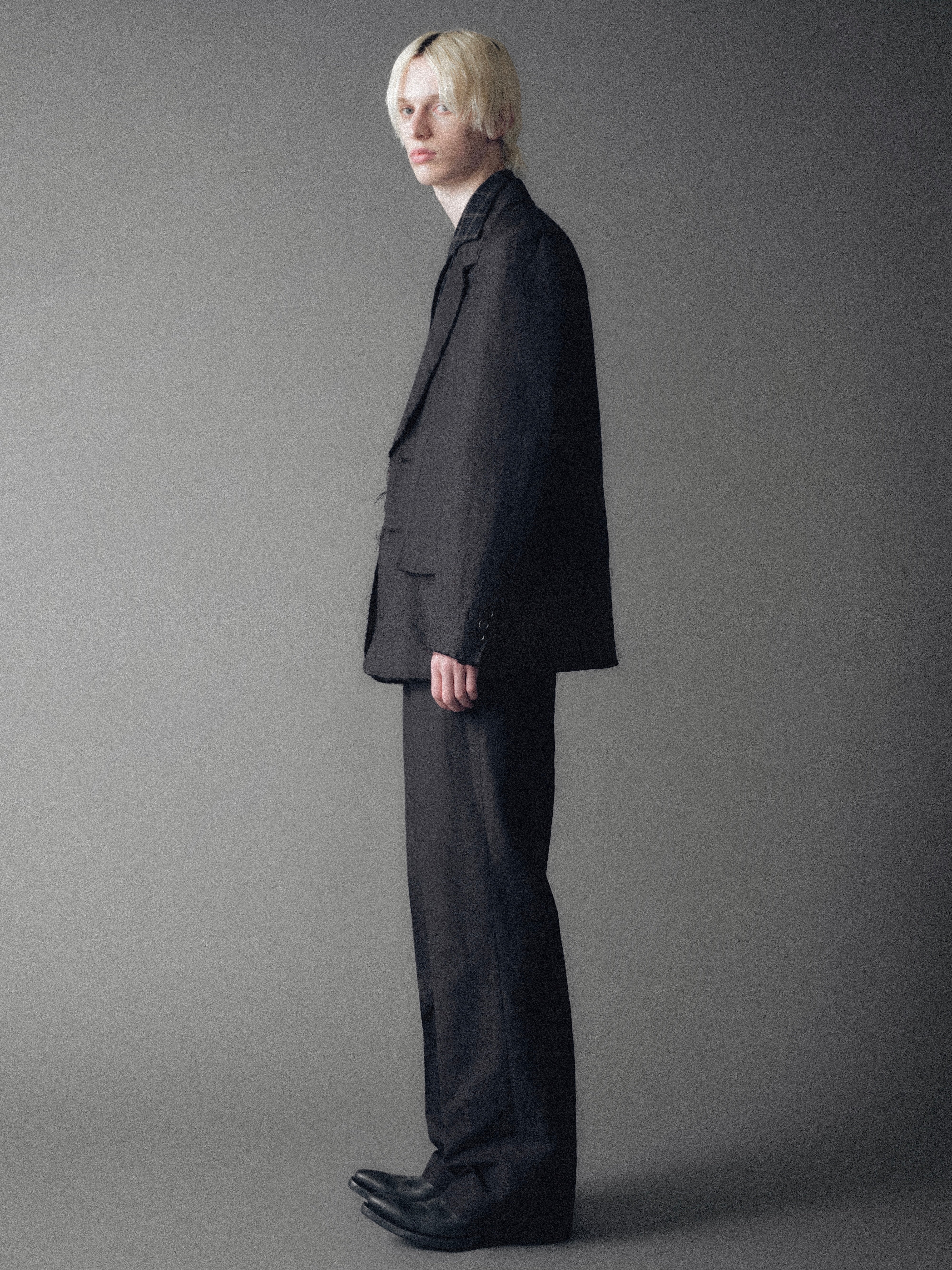 Luca Deconstructed Tailored Jacket in Wool & Linen - Image 4
