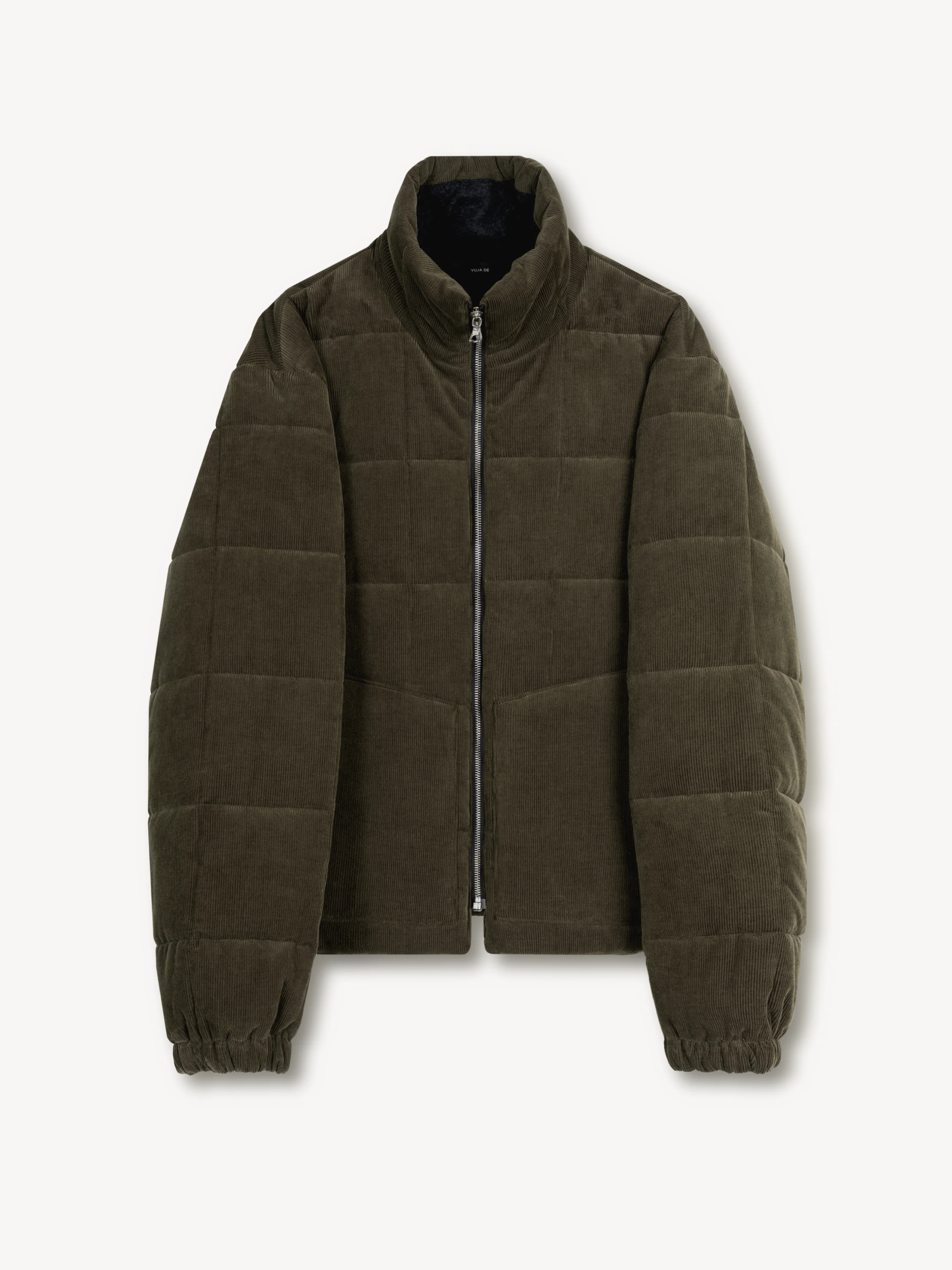 Quilted Corduroy Puffer in Cotton/Wool-Cashmere
