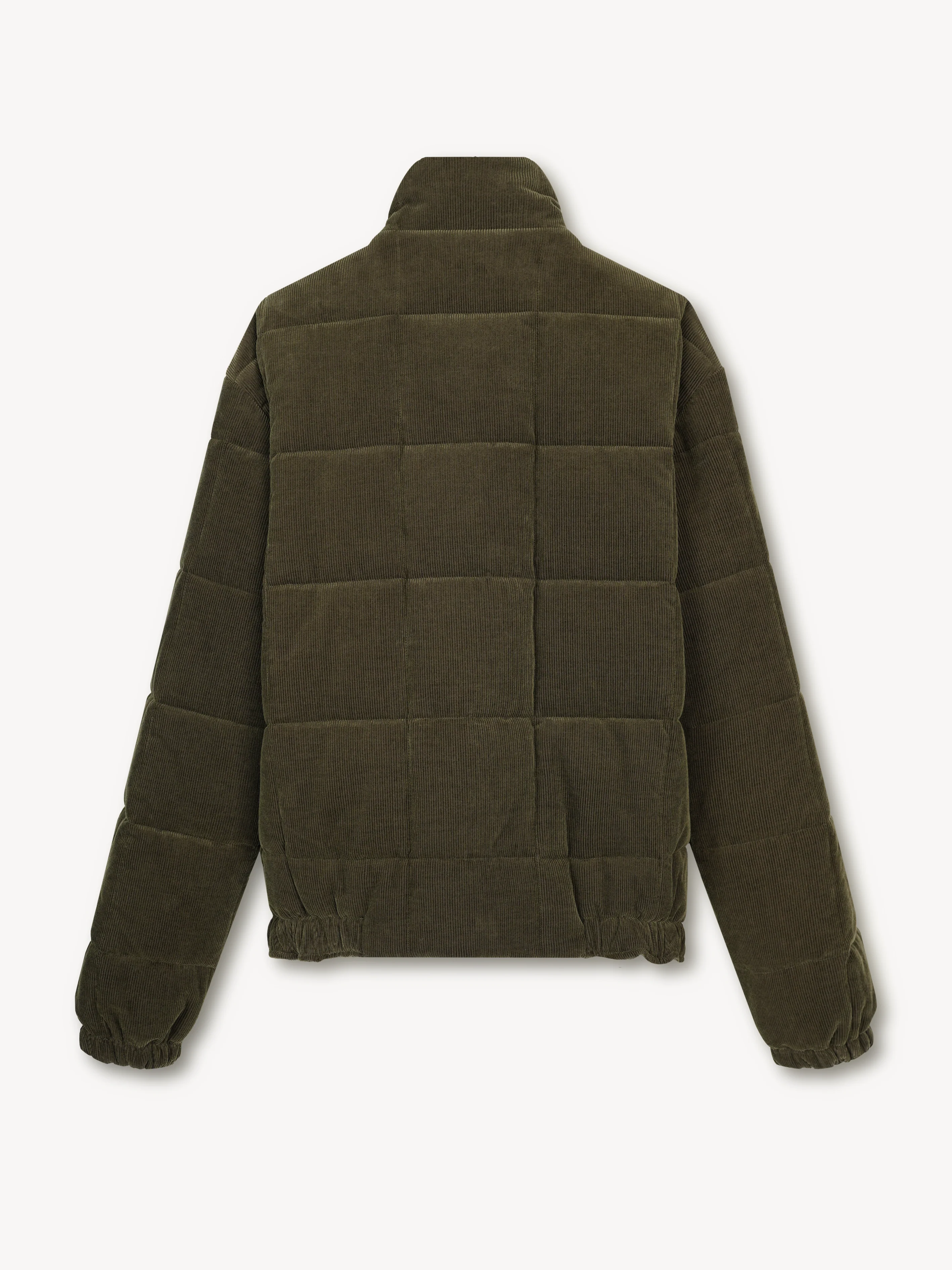 Quilted Corduroy Puffer in Cotton/Wool-Cashmere - Image 2
