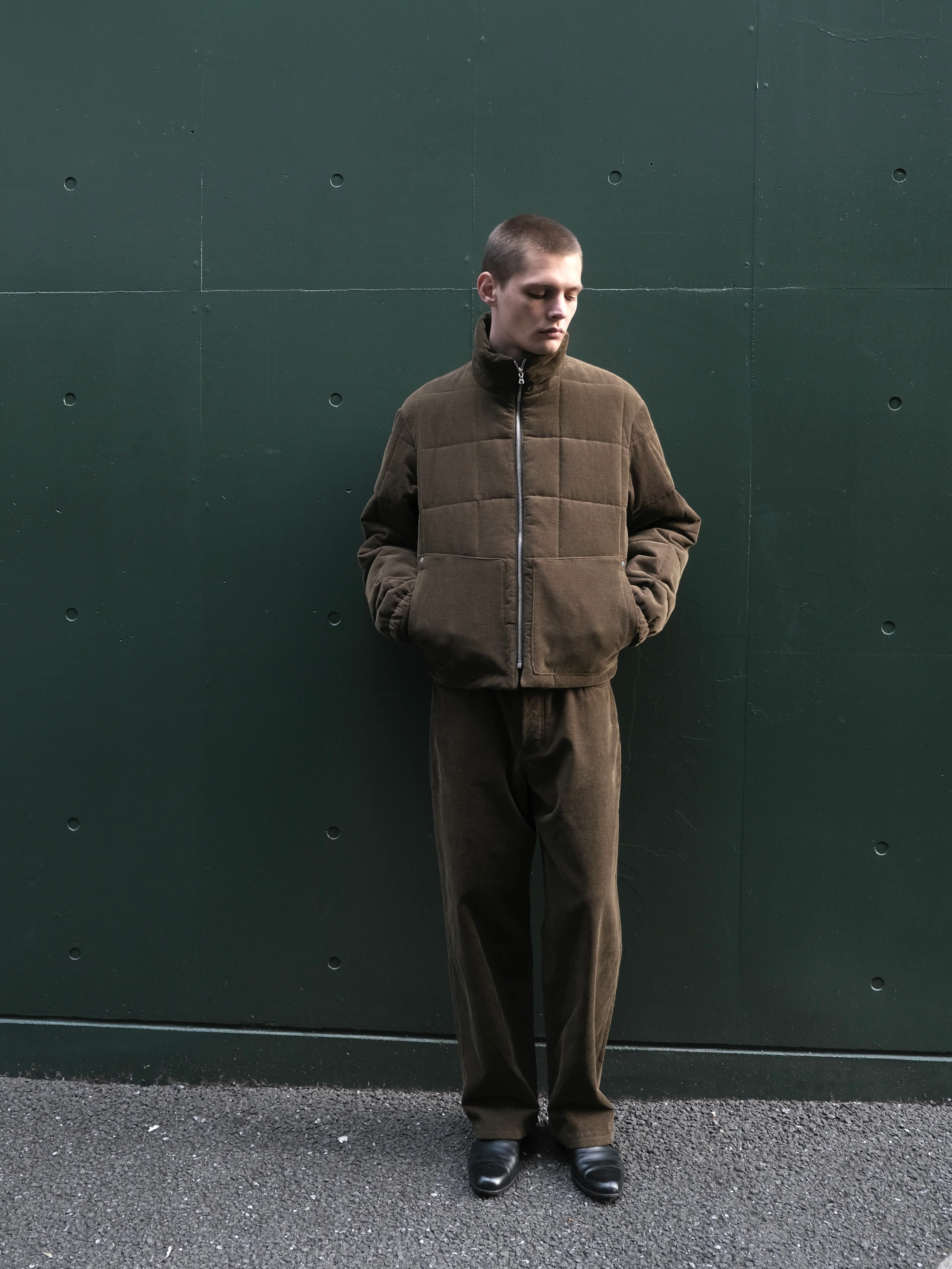 Quilted Corduroy Puffer in Cotton/Wool-Cashmere - Image 3