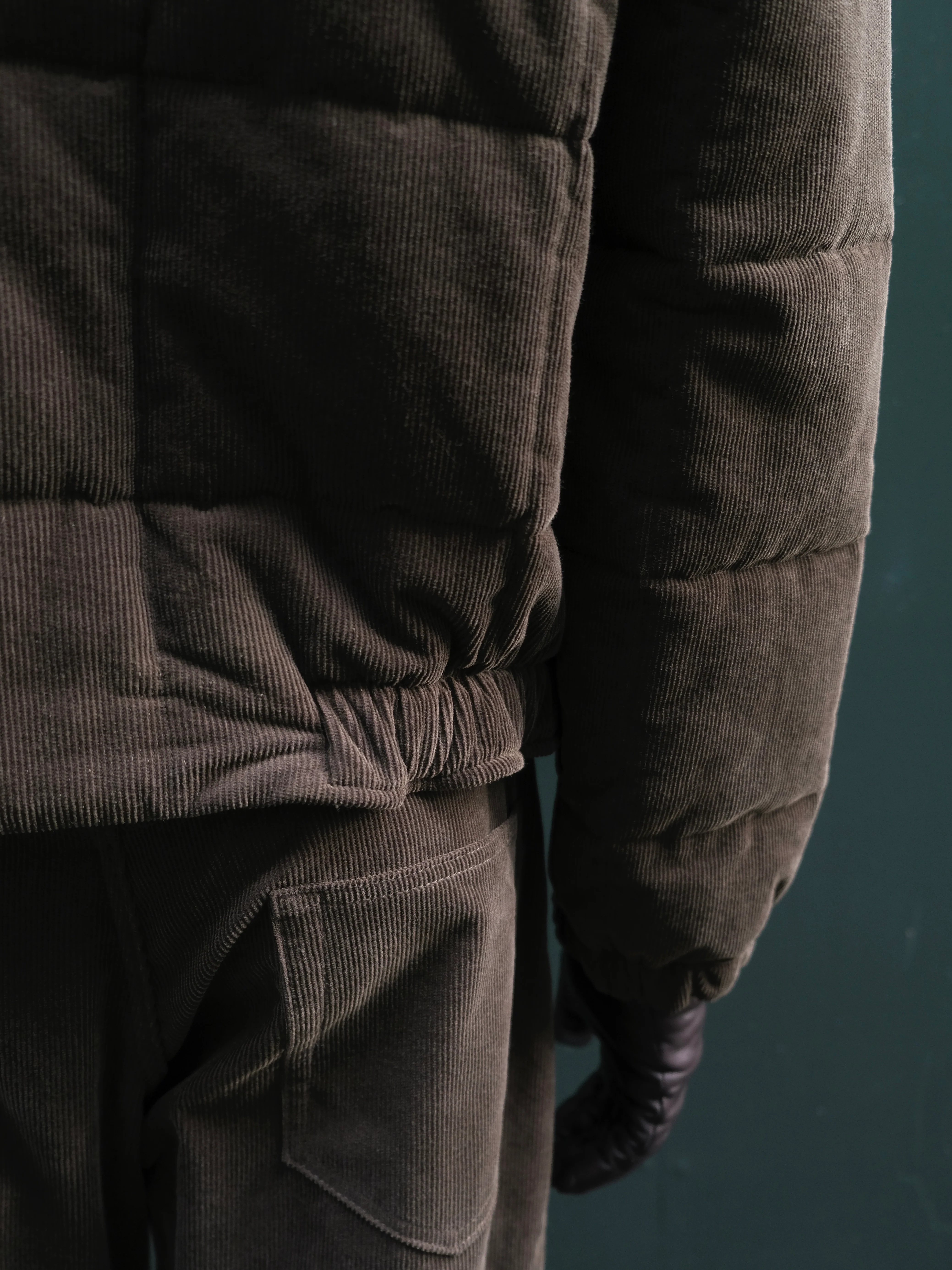 Quilted Corduroy Puffer in Cotton/Wool-Cashmere - Image 6