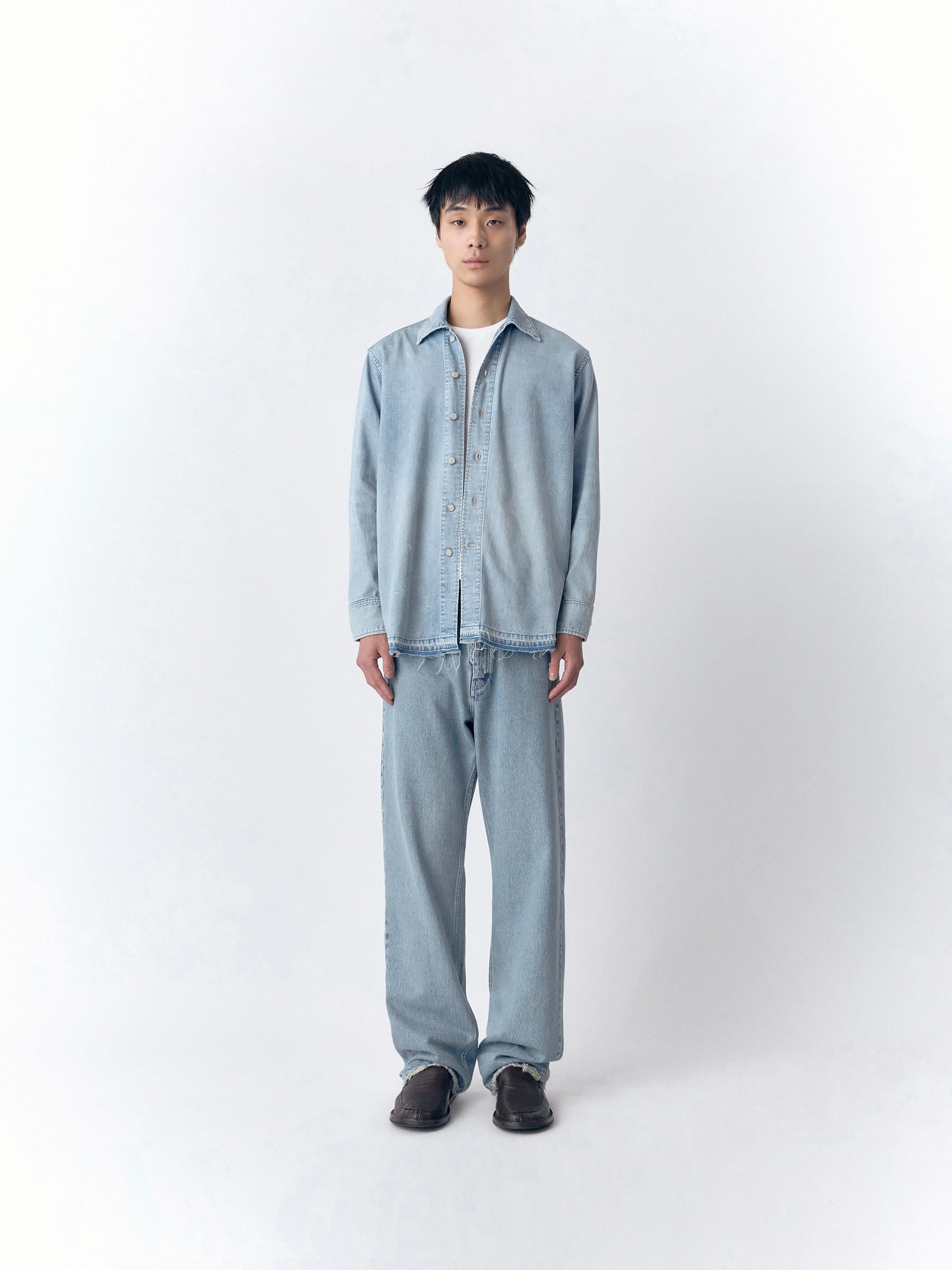 WYATT BLUE CHAMBRAY SHIRT IN DENIM - Image 7