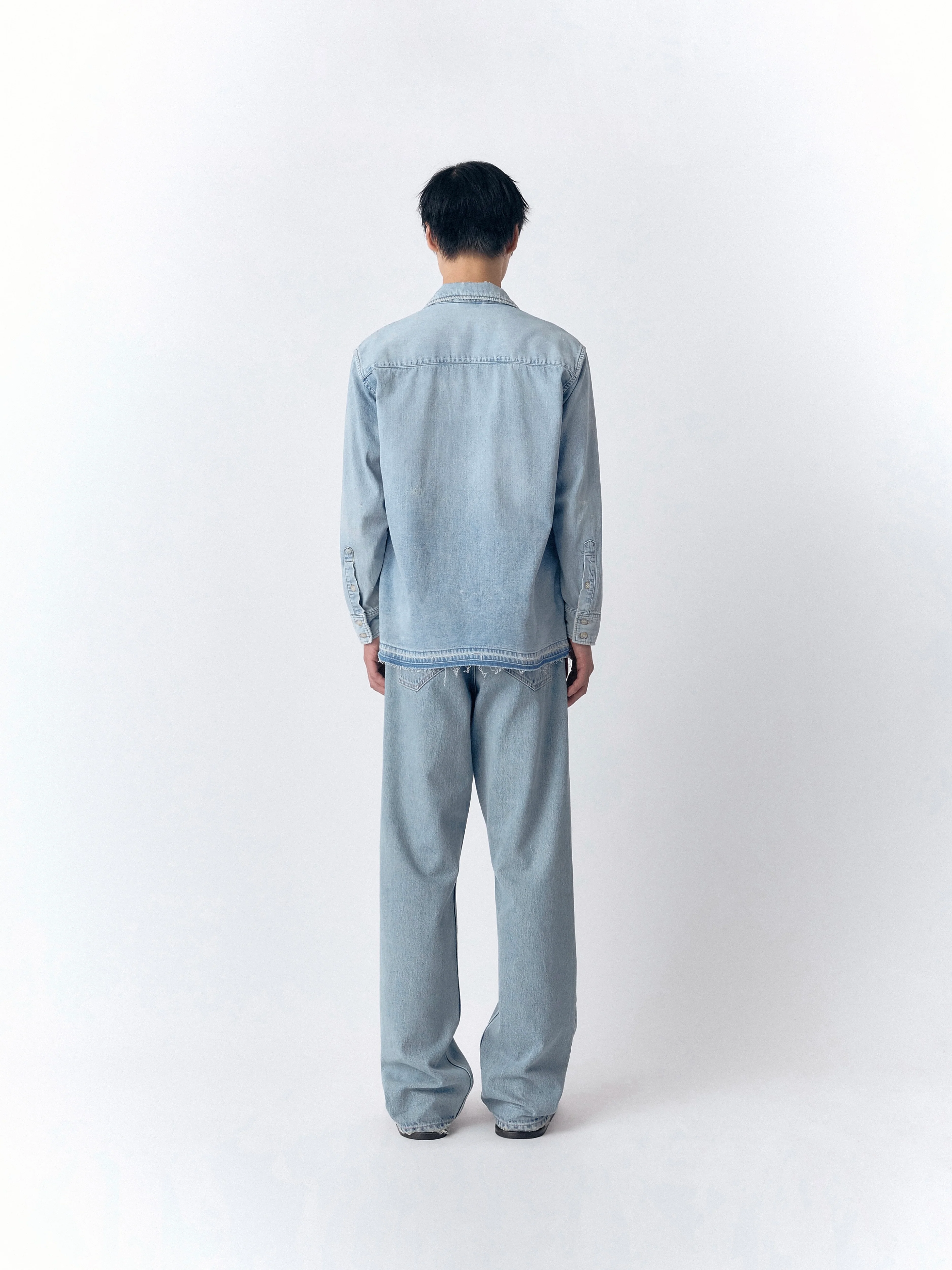WYATT BLUE CHAMBRAY SHIRT IN DENIM - Image 8