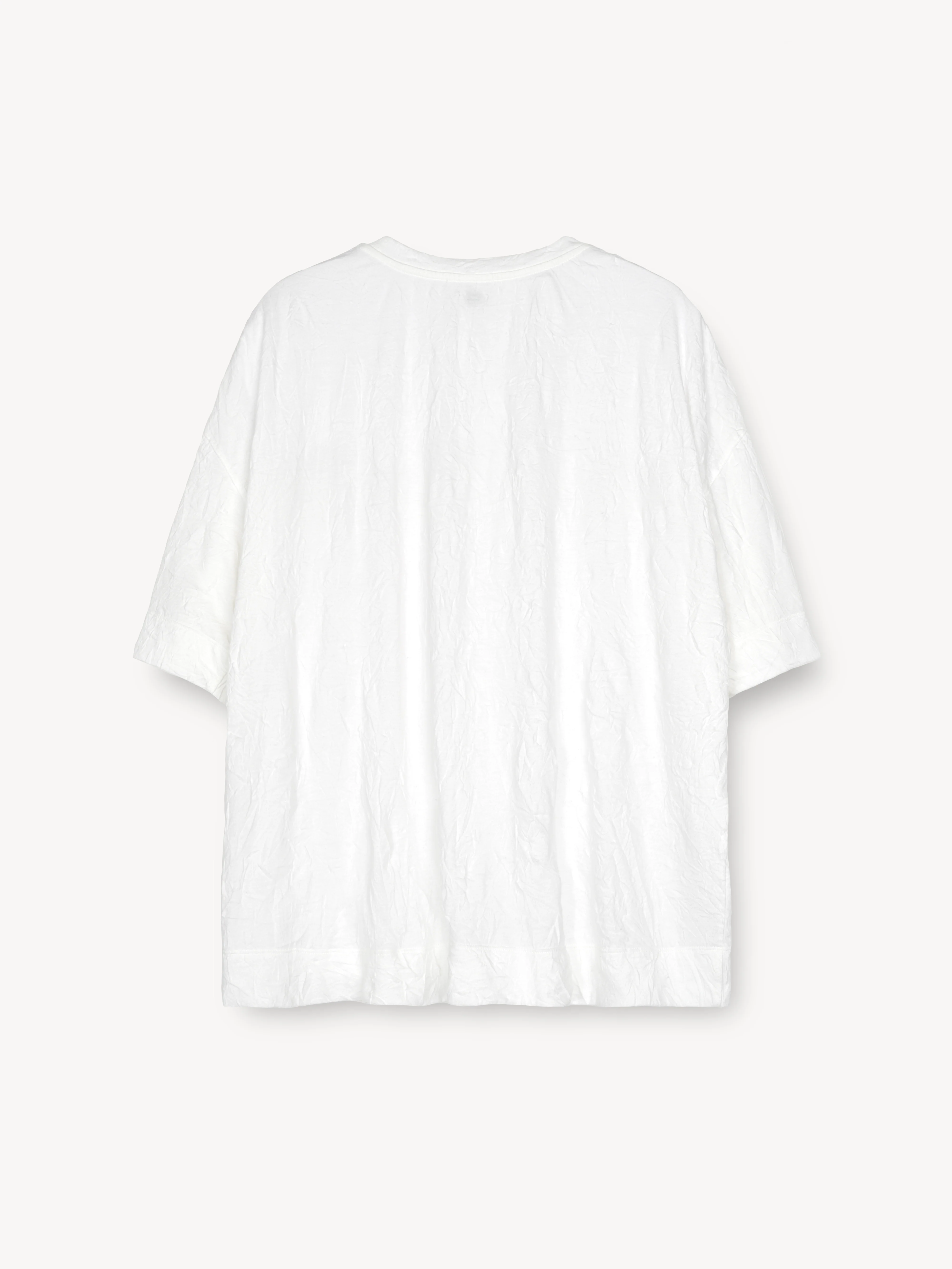 Totti Crinkled T-Shirt in Cotton - Image 2