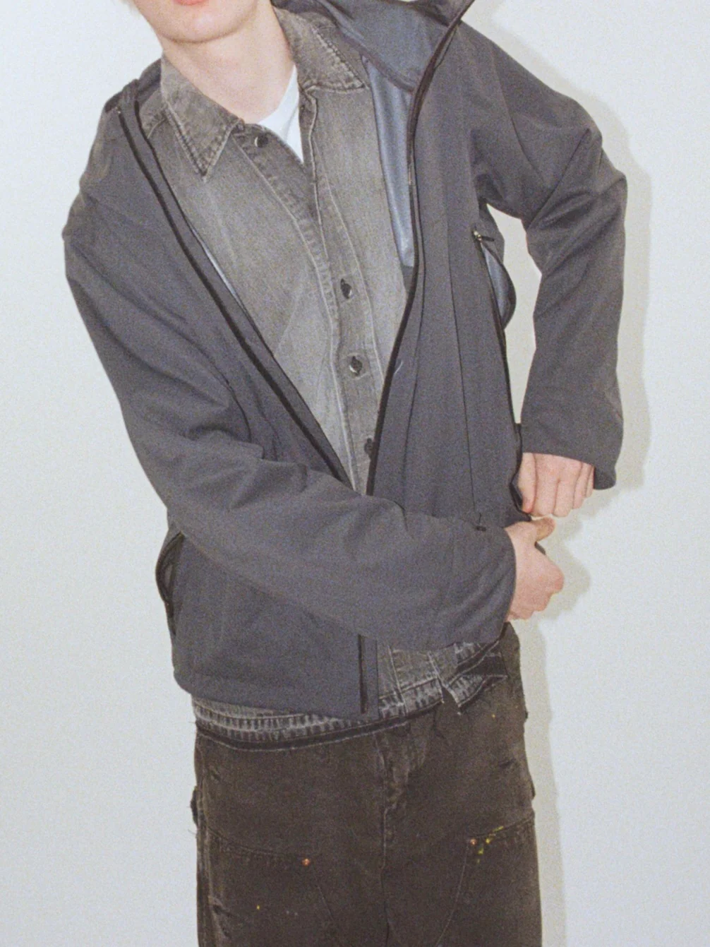 WYATT GRAY CHAMBRAY SHIRT IN DENIM - Image 3